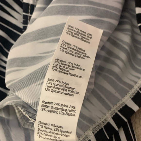 SPANX Zigzag Loop Tankini Swim Top size 16 - Picture 7 of 8